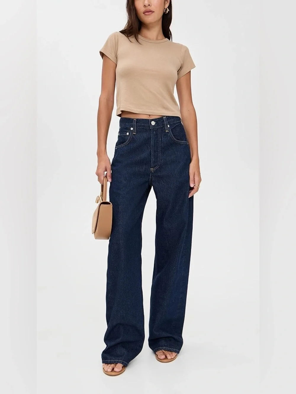 Citizens of Humanity Ayla Baggy Jean Dark Wash Amherst Size 27